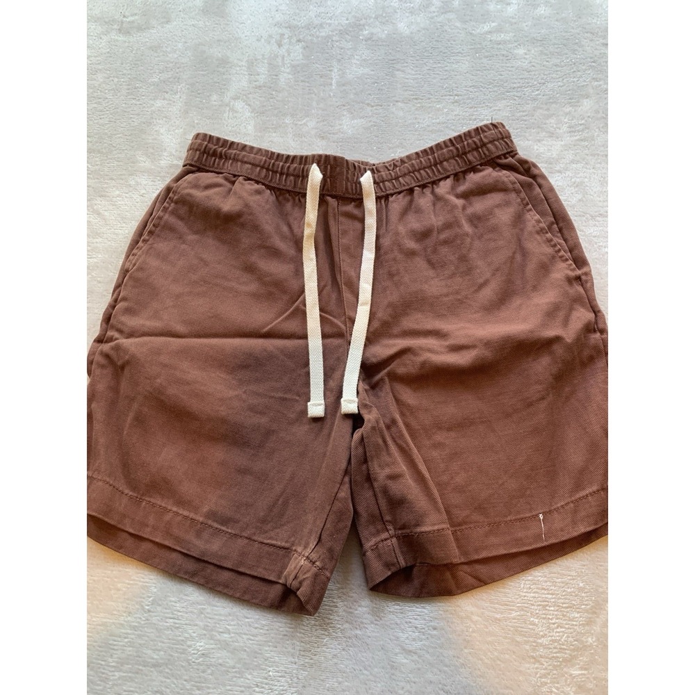Men's Good Fellow Cotton Blend 7'' Inseam Small Shorts - Brown New With Back Tag